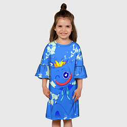 Платье клеш для девочки Poppy Playtime Поппи Плейтайм, цвет: 3D-принт — фото 2