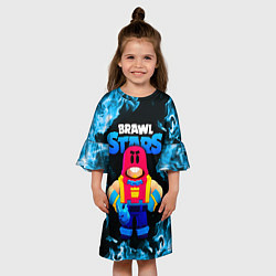 Платье клеш для девочки Grom Гром Brawl Stars, цвет: 3D-принт — фото 2