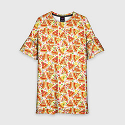 Платье клеш для девочки Пицца Pizza, цвет: 3D-принт