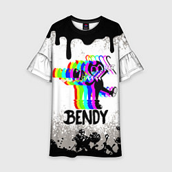 Платье клеш для девочки The dancer Bendy and the ink machine, цвет: 3D-принт