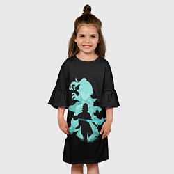 Платье клеш для девочки HERO GENSHIN IMPACT, цвет: 3D-принт — фото 2