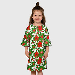 Платье клеш для девочки Christmas 2022, цвет: 3D-принт — фото 2