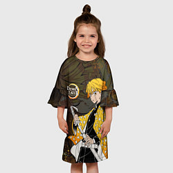 Платье клеш для девочки ТОМИОКА SLAYER КЛИНОК, цвет: 3D-принт — фото 2