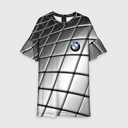 Платье клеш для девочки BMW pattern 2022, цвет: 3D-принт