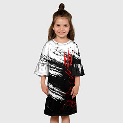 Платье клеш для девочки The Witcher - Когти, цвет: 3D-принт — фото 2