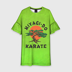 Платье клеш для девочки Miyagi Do Cobra Kai, цвет: 3D-принт