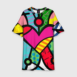 Платье клеш для девочки Ромеро Бритто Арт, цвет: 3D-принт