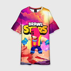 Платье клеш для девочки GROM BRAWL STARS FANTASY, цвет: 3D-принт