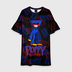 Платье клеш для девочки Poppy Playtime ХАГГИ ВАГГИ, цвет: 3D-принт