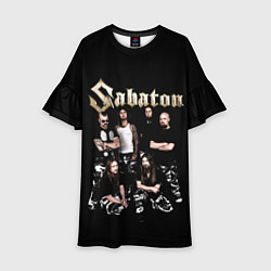 Платье клеш для девочки SABATON САБАТОН, цвет: 3D-принт