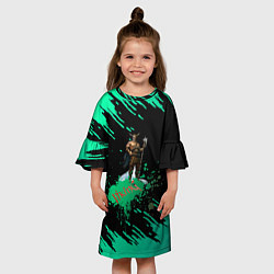 Платье клеш для девочки Викинги: Вальхалла класс, цвет: 3D-принт — фото 2