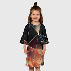 Платье клеш для девочки Абстракция Оригинал, цвет: 3D-принт — фото 2