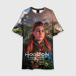 Платье клеш для девочки Horizon Forbidden West Элой, цвет: 3D-принт