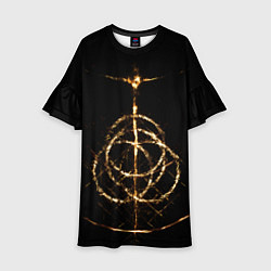 Платье клеш для девочки ЭЛДЕН РИНГ ELDEN RING, цвет: 3D-принт