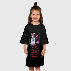 Платье клеш для девочки Five Nights at Freddys: Security Breach, цвет: 3D-принт — фото 2