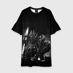 Платье клеш для девочки ГАТС В БРОНЕ БЕРСЕРК, цвет: 3D-принт