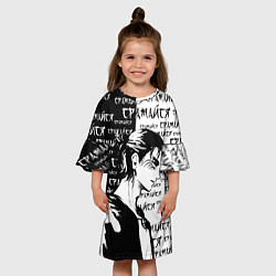Платье клеш для девочки ЭРЕН ЙЕГЕР СРАЖАЙСЯ, цвет: 3D-принт — фото 2