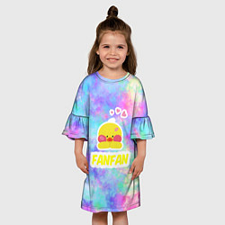 Платье клеш для девочки Трендовая утя Lalafanfan, цвет: 3D-принт — фото 2