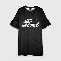 Платье клеш для девочки Ford форд крбон, цвет: 3D-принт