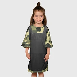 Платье клеш для девочки Бронижелет, цвет: 3D-принт — фото 2