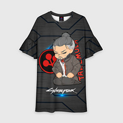 Платье клеш для девочки Такэмура Cyberpunk2077, цвет: 3D-принт