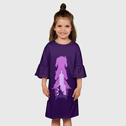 Платье клеш для девочки Принцесса осуждения Фишль, цвет: 3D-принт — фото 2
