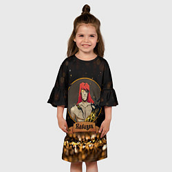 Платье клеш для девочки Elden Ring Radagon Радагон, цвет: 3D-принт — фото 2