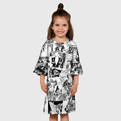 Платье клеш для девочки Dororo pattern, цвет: 3D-принт — фото 2
