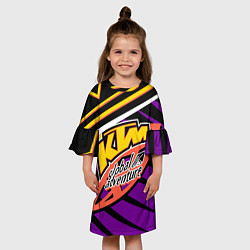 Платье клеш для девочки KTM VINTAGE 90S, цвет: 3D-принт — фото 2