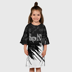 Платье клеш для девочки Noize mc нойз мс, цвет: 3D-принт — фото 2