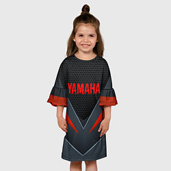 Платье клеш для девочки YAMAHA ТЕХНОЛОГИЧЕСКАЯ БРОНЯ, цвет: 3D-принт — фото 2
