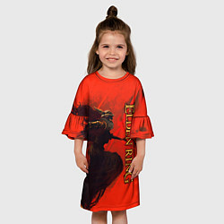 Платье клеш для девочки МАЛЕНИЯ - MALENIA ELDEN RING, цвет: 3D-принт — фото 2
