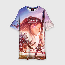 Платье клеш для девочки Horizon Forbidden West, цвет: 3D-принт