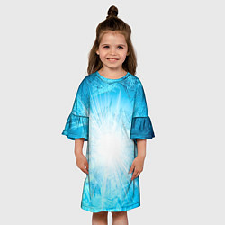 Платье клеш для девочки Лед Вспышка света, цвет: 3D-принт — фото 2