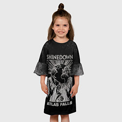 Платье клеш для девочки Atlas Falls - Shinedown, цвет: 3D-принт — фото 2
