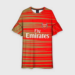 Платье клеш для девочки Arsenal fly emirates, цвет: 3D-принт