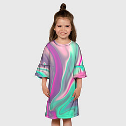 Платье клеш для девочки Digital Wave, цвет: 3D-принт — фото 2