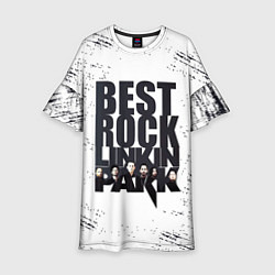 Платье клеш для девочки Linkin Park BEST ROCK, цвет: 3D-принт