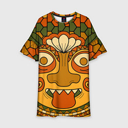 Платье клеш для девочки Polynesian tiki TRICKY, цвет: 3D-принт