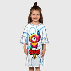 Платье клеш для девочки Otis Отис, цвет: 3D-принт — фото 2