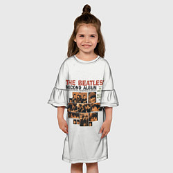 Платье клеш для девочки The Beatles Second Album, цвет: 3D-принт — фото 2