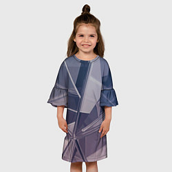 Платье клеш для девочки Стеклянная мозаика, цвет: 3D-принт — фото 2