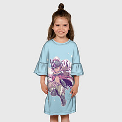 Платье клеш для девочки Рег и Фапута из аниме Made in Abyss, цвет: 3D-принт — фото 2