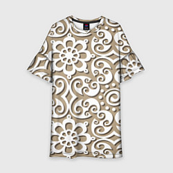 Детское платье Цветочный кружевной орнамент