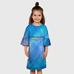 Платье клеш для девочки Chrysler - абстракция, цвет: 3D-принт — фото 2