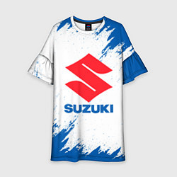 Платье клеш для девочки Suzuki - texture, цвет: 3D-принт