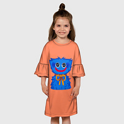 Платье клеш для девочки POPPY PLAYTIME ХАГИ ВАГИ В ДЕТСТВЕ, цвет: 3D-принт — фото 2