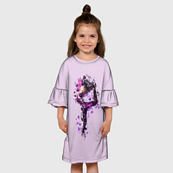 Платье клеш для девочки Стройная гимнастка, цвет: 3D-принт — фото 2