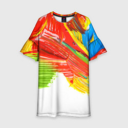 Детское платье Смелые мазки масляной краски