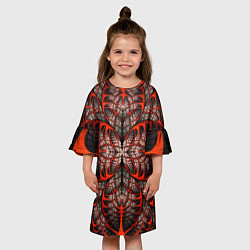 Платье клеш для девочки Готический узор, цвет: 3D-принт — фото 2